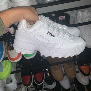FILA disruptor sneakers worn once